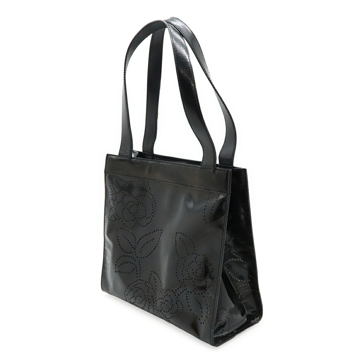 Chanel Camellia Patent Leather 2way Bag
