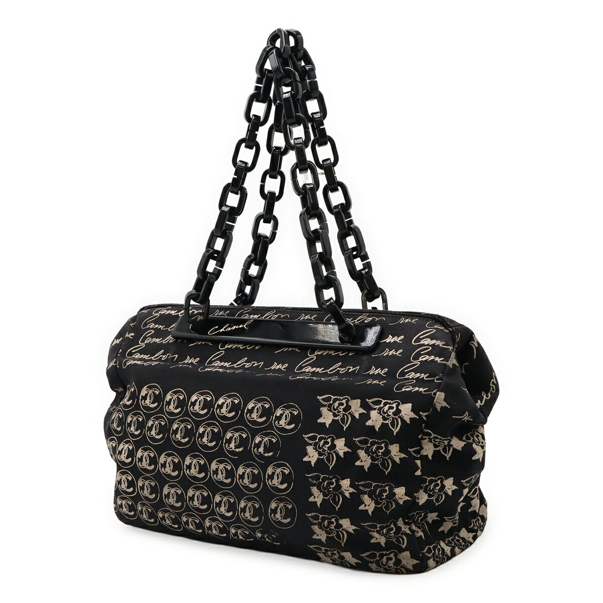 Chanel Camellia 2way bag Canvas