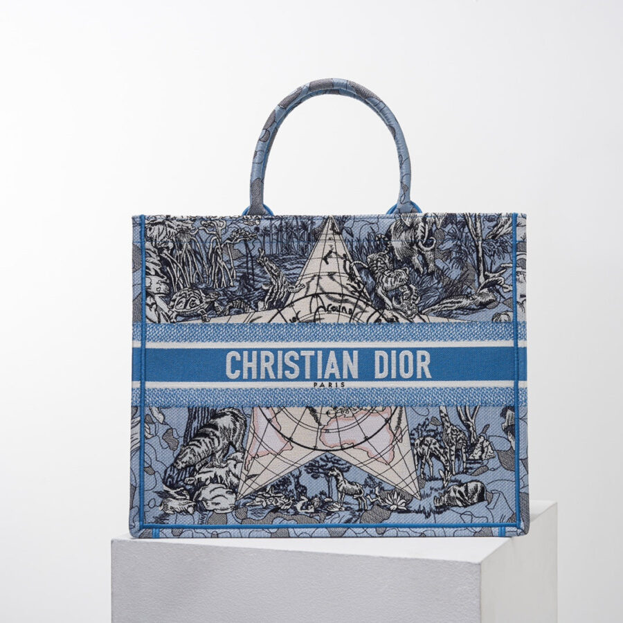 Book Tote blue big size MINI 36.5CM 41.5CM blue | Studio Nafay