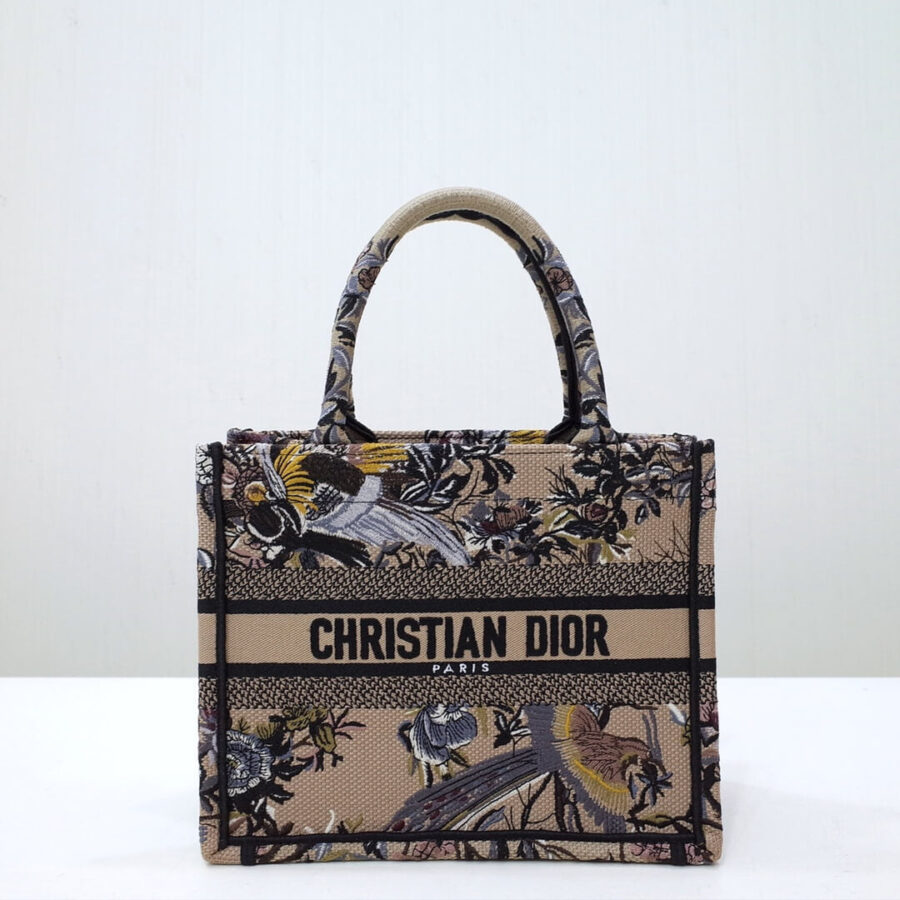 Book bag Tote Embroidery 36.5cm 41.5cm Handbag brown printing | Studio Nafay