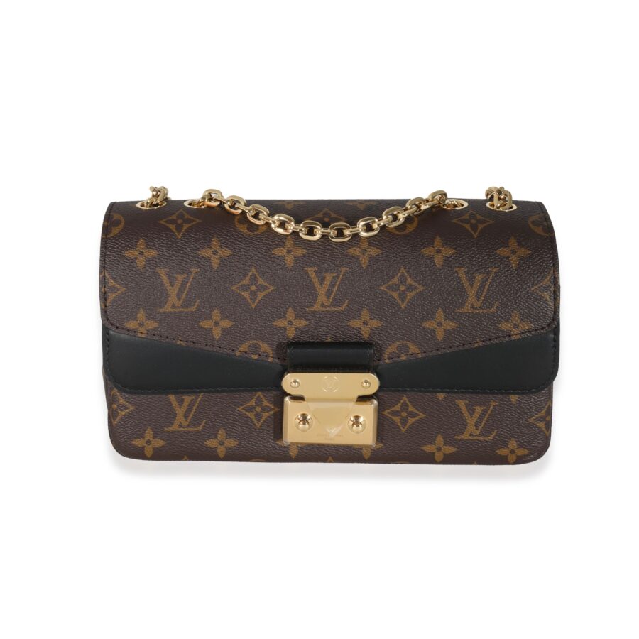 Louis Vuitton Black Leather Monogram Canvas Marceau Bag | Studio Nafay