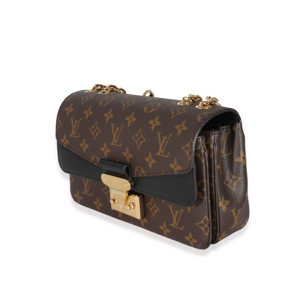 Louis Vuitton Black Leather Monogram Canvas Marceau Bag - Product Image 2