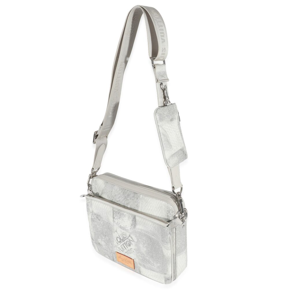 Louis Vuitton Stone Gray Damier Salt Canvas Trio Messenger - Product Image 2