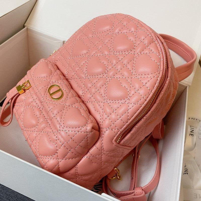 SMALL BACKPACK PINK CANNAGE LAMBSKIN | Studio Nafay