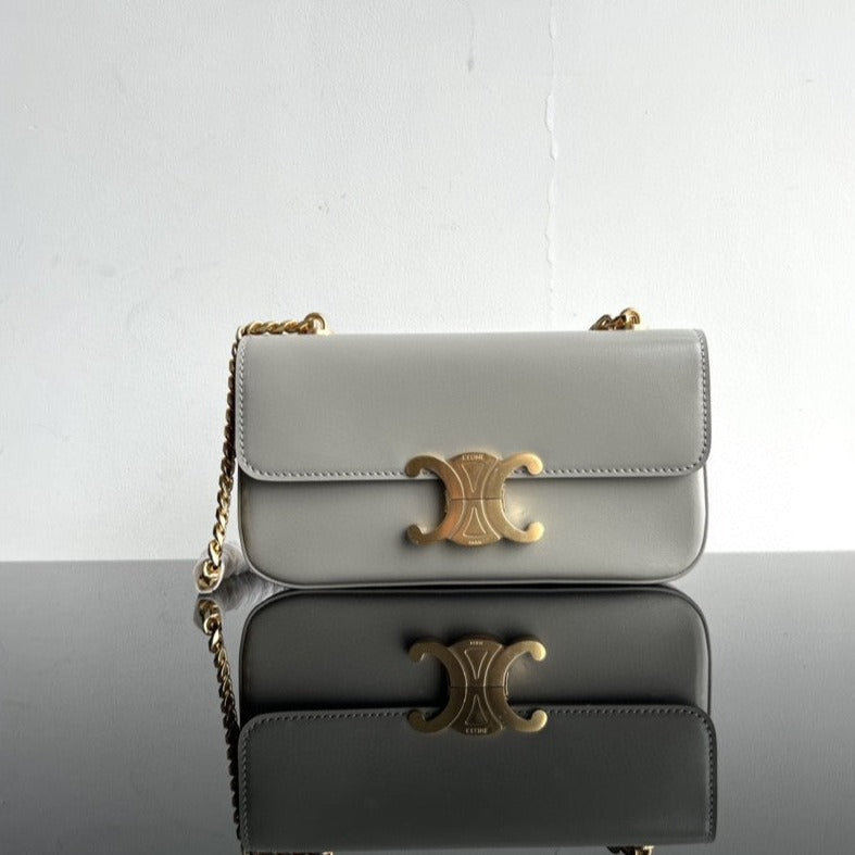 CLASSIC TRIOMPHE 20 GREY CALFSKIN | Studio Nafay