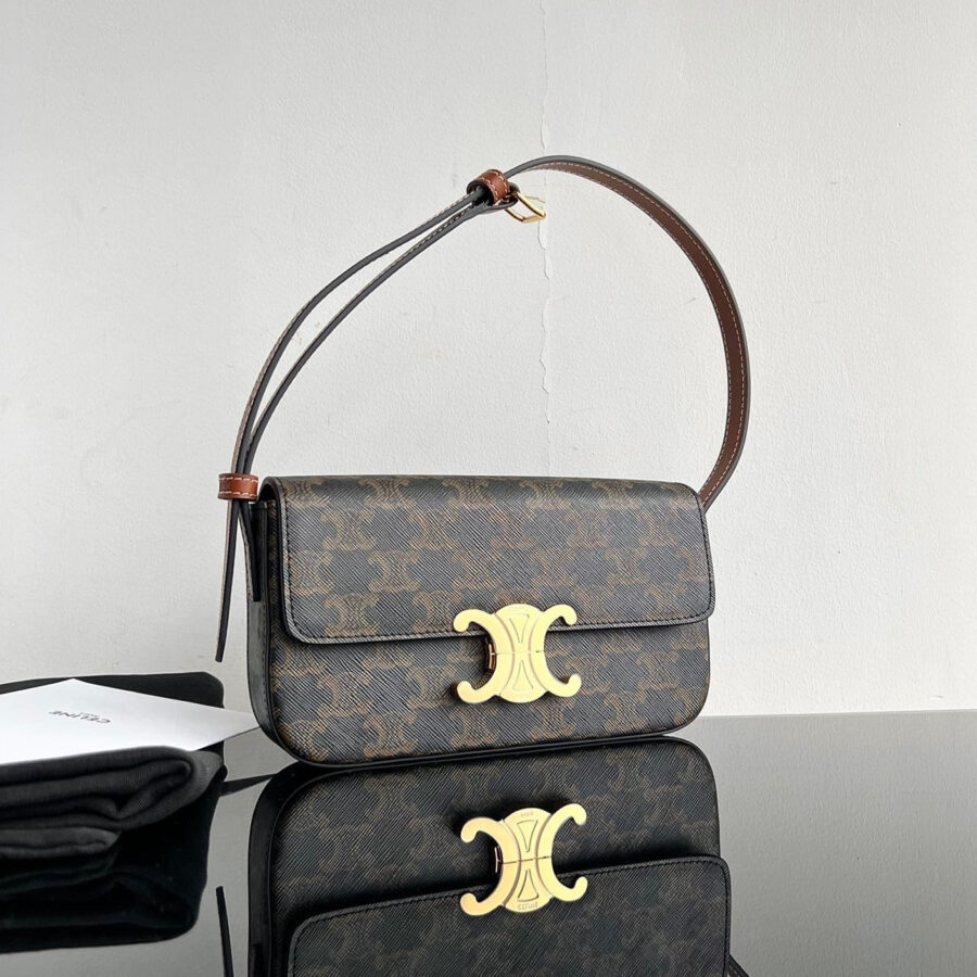 CLASSIC TRIOMPHE 20 BROWN MONOGRAM CALFSKIN | Studio Nafay
