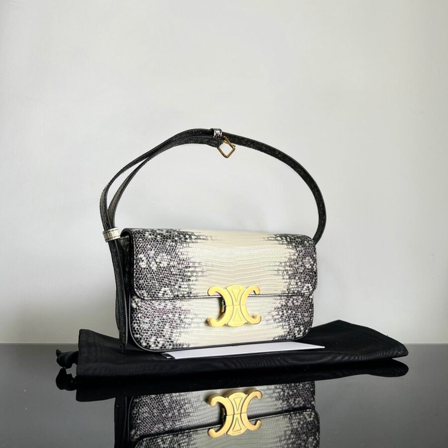 TEEN TRIOMPHE 18 COWHIE EMBROSSED LIZARD | Studio Nafay