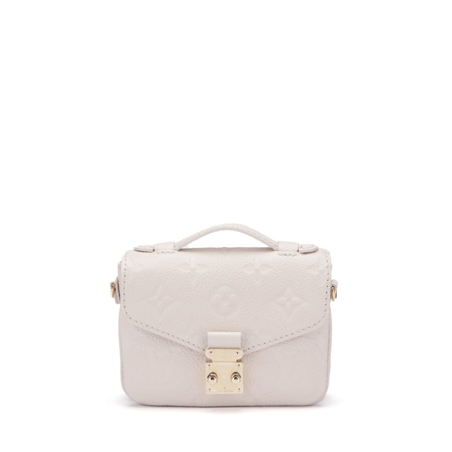 Louis Vuitton Micro Métis ( ) Monogram Empreinte Beige Color, Gold Hardware with Gold Chain, Dust Cover & Box Handbag | Studio Nafay