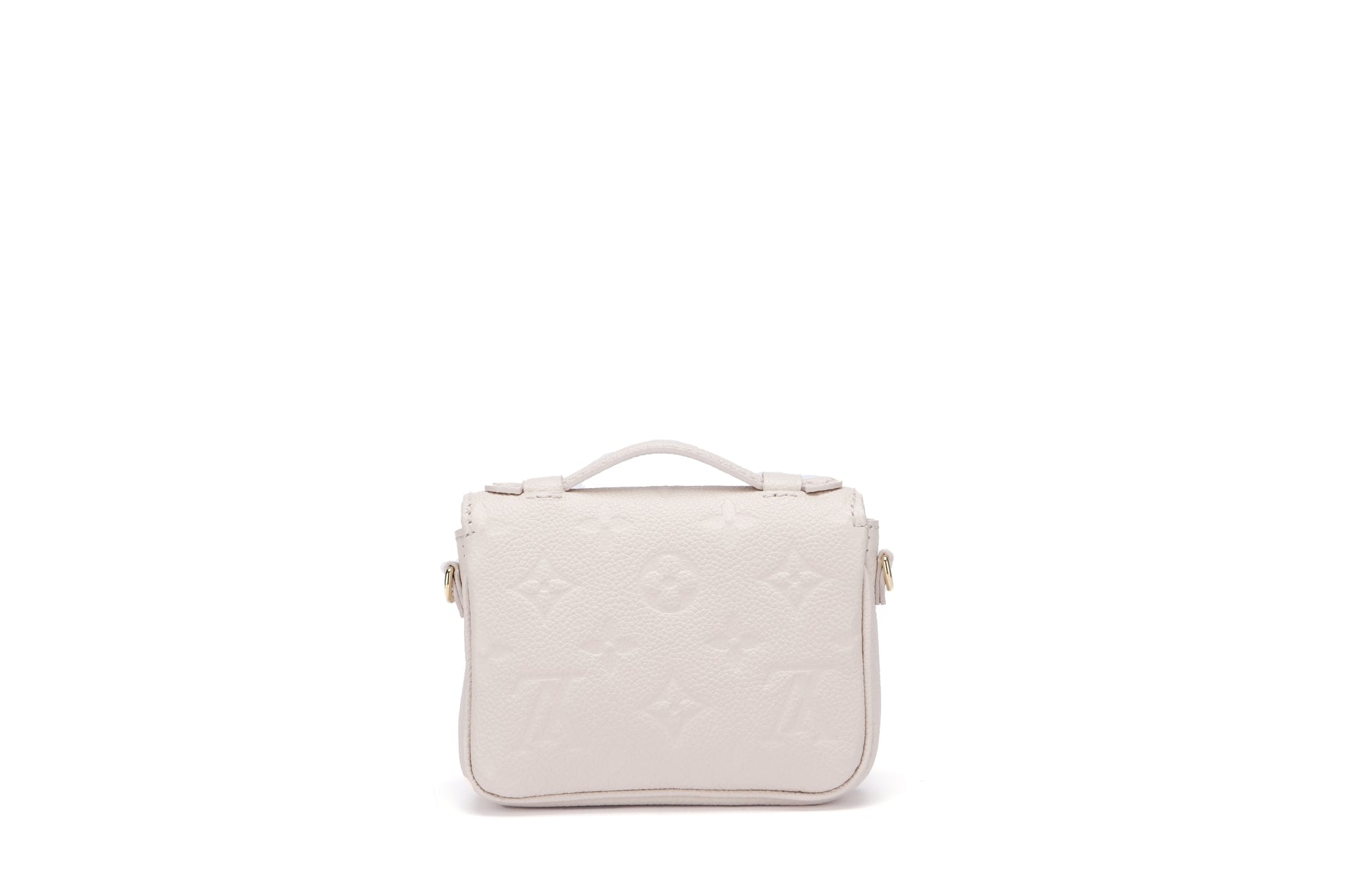 Louis Vuitton Micro Métis ( ) Monogram Empreinte Beige Color, Gold Hardware with Gold Chain, Dust Cover & Box Handbag