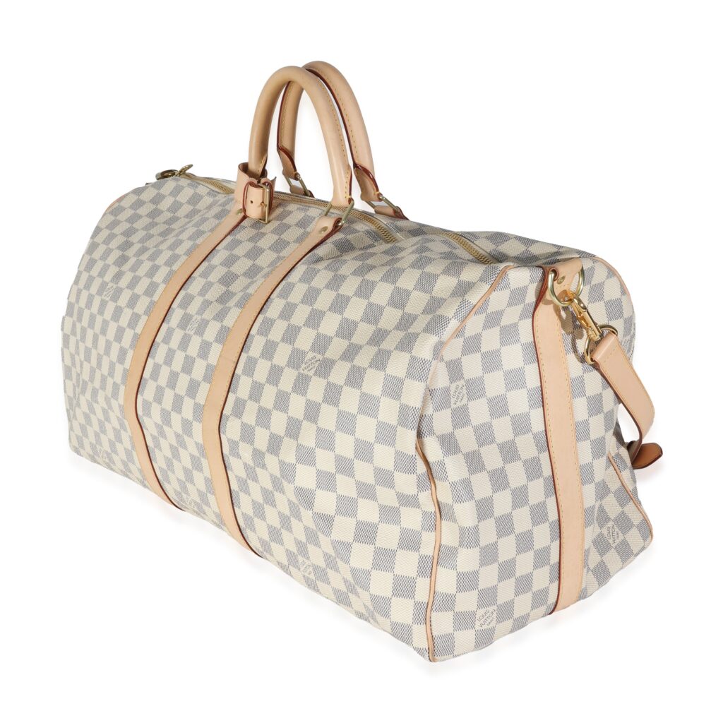 Louis Vuitton Damier Azur Canvas Keepall Bandouliere 55 - Product Image 2