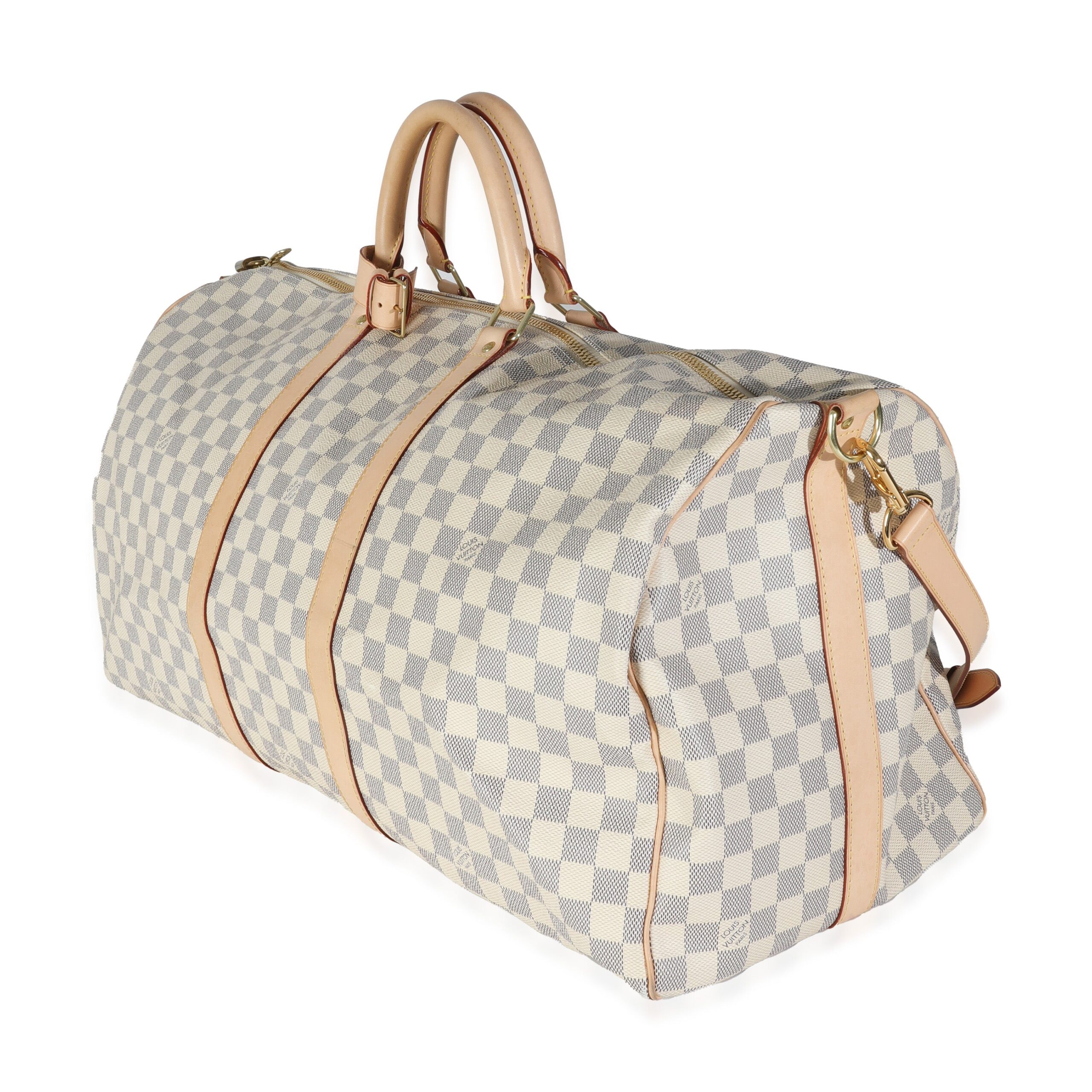 Louis Vuitton Damier Azur Canvas Keepall Bandouliere 55