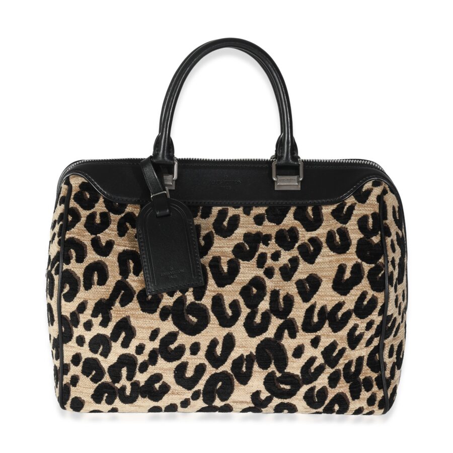 Louis Vuitton x Stephen Sprouse Black Beige Veet Leopard Speedy 30 | Studio Nafay
