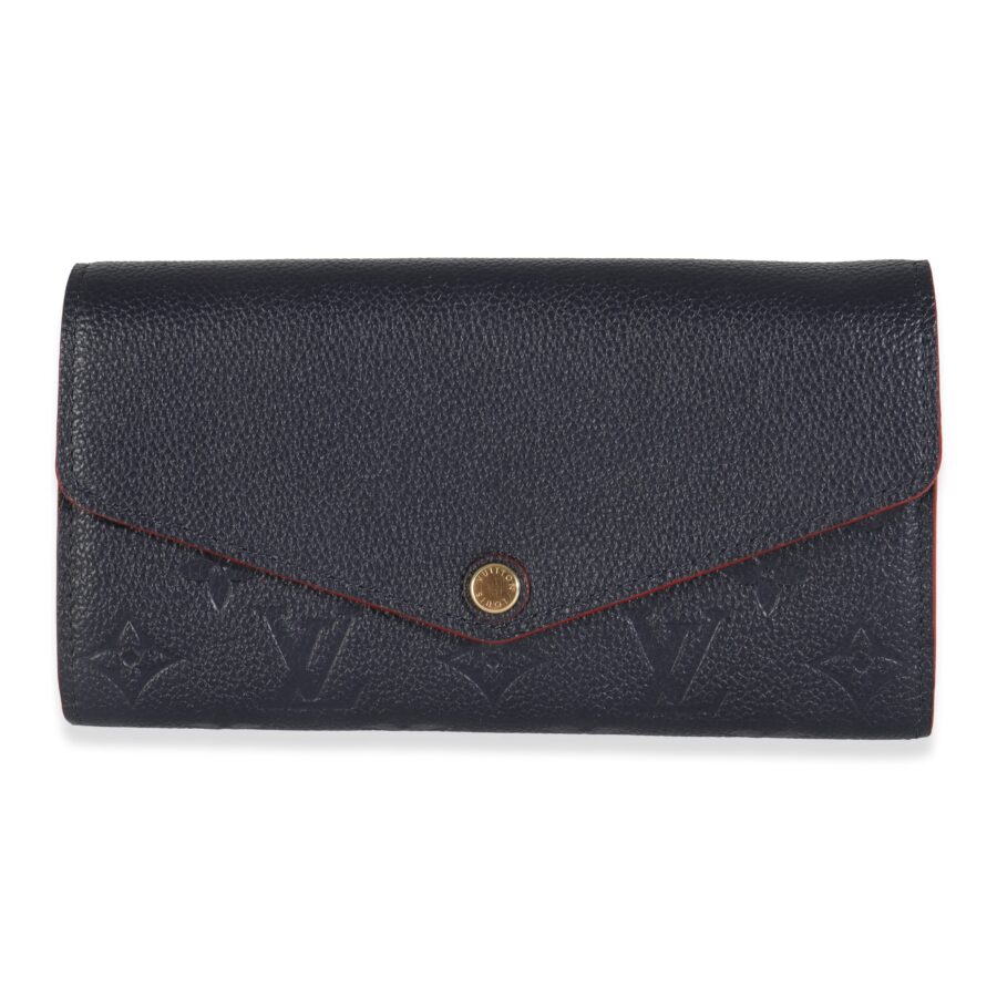 Louis Vuitton Marine Rouge Monogram Empreinte Sarah Wallet | Studio Nafay