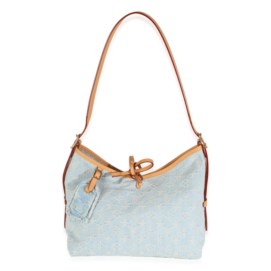 Louis Vuitton Sky Blue Monogram Denim Carryall PM | Studio Nafay