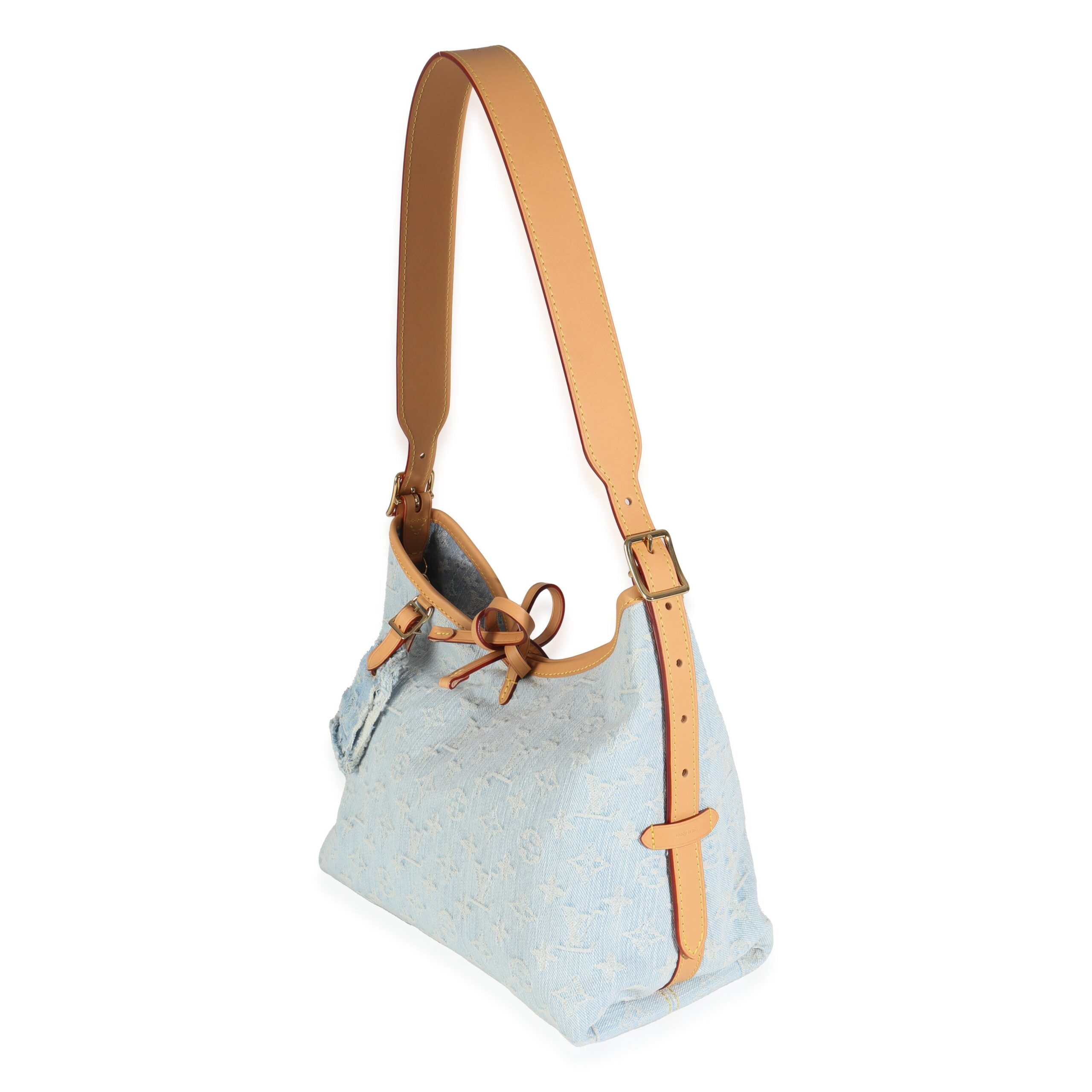 Louis Vuitton Sky Blue Monogram Denim Carryall PM