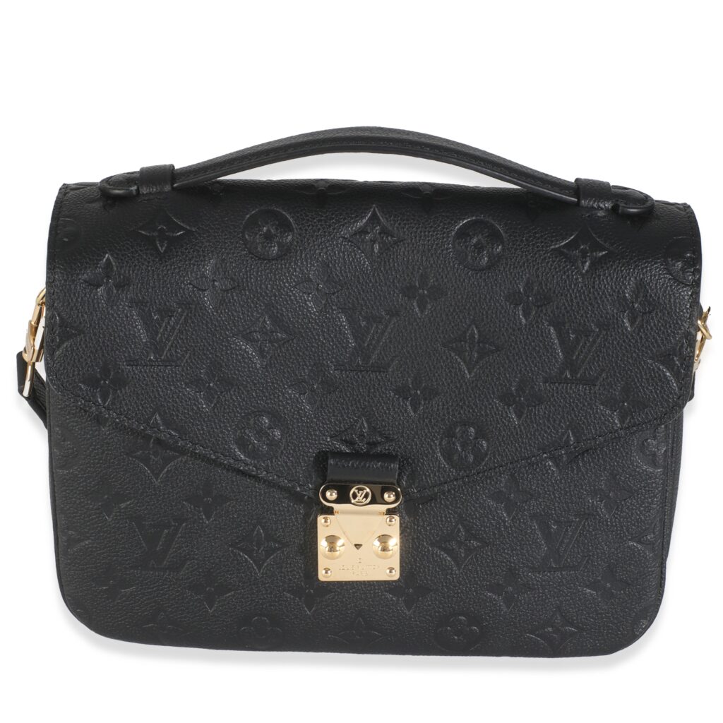 Louis Vuitton Black Monogram Empreinte Pochette Metis | Studio Nafay