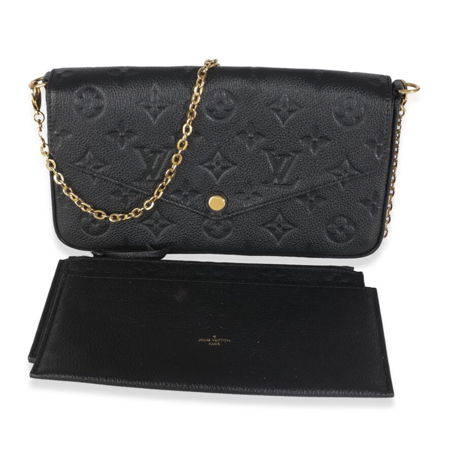 Louis Vuitton Black Monogram Empreinte Felicie Pochette | Studio Nafay