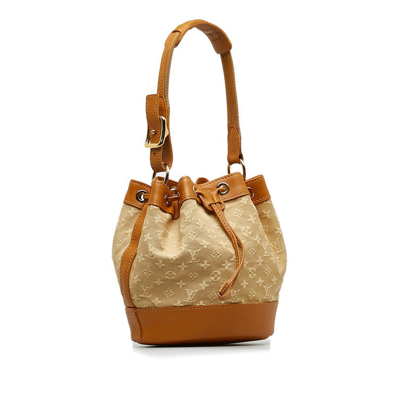 Louis Vuitton Monogram Mini Noelie Shoulder Bag Beige Brown Canvas Leather Louis Vuitton