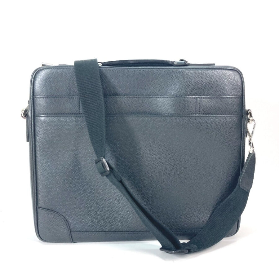 LOUIS VUITTON Business bag Taiga Leather black Taiga Porto Ordinatour Odessa | Studio Nafay