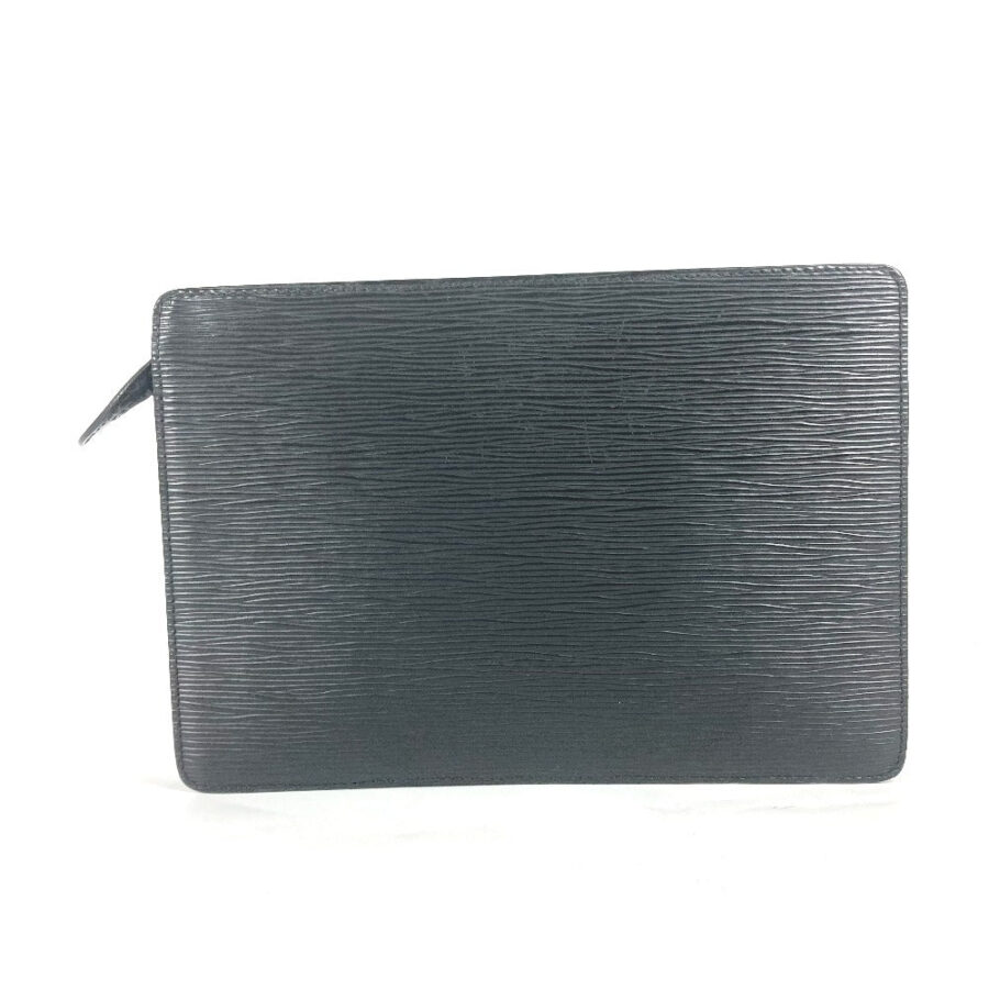 LOUIS VUITTON business bag Epi Leather black Epi Pochette Homme mens | Studio Nafay
