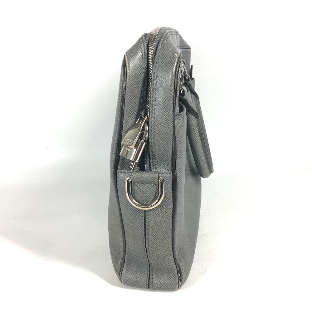 LOUIS VUITTON Business bag Taiga Leather gray Taiga Taiga Porto Document Business PDB mens
