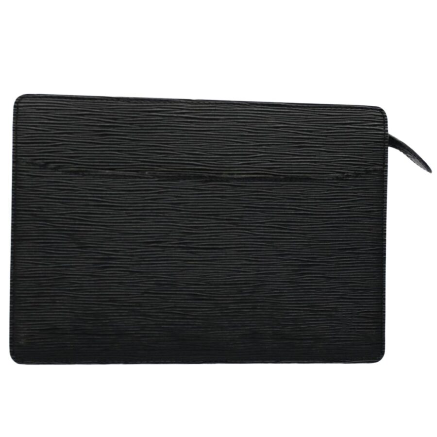 Epi Leather Clutch Bag with Metal Fittings | Studio Nafay