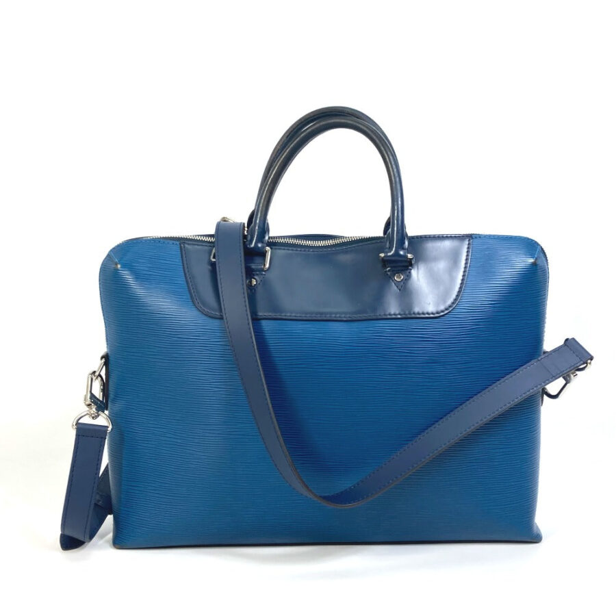 LOUIS VUITTON Business bag Epi Leather blue Porto documan Jules PDJ Handbag mens | Studio Nafay