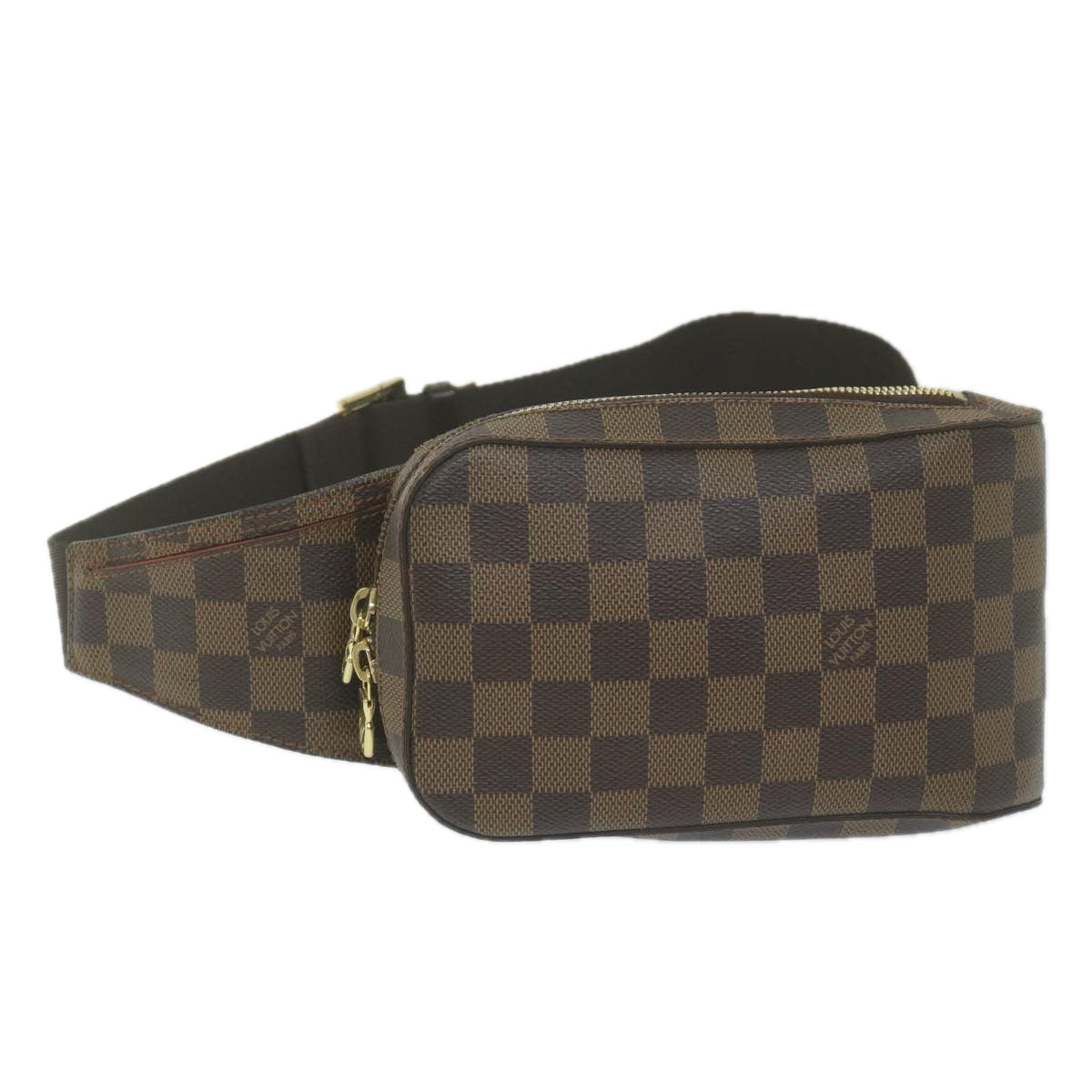 Classic Checkered Canvas Shoulder Bag