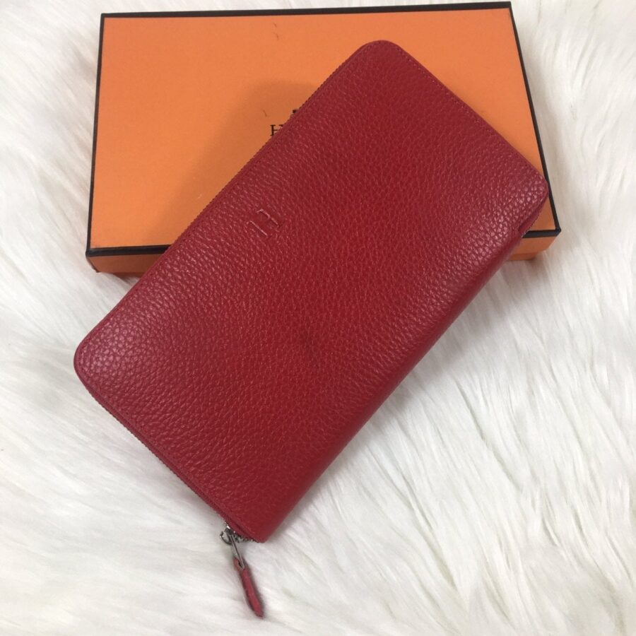 HM SILK'IN CLASSIC WALLET 20 APPLE GRAINED CALFSKIN | Studio Nafay