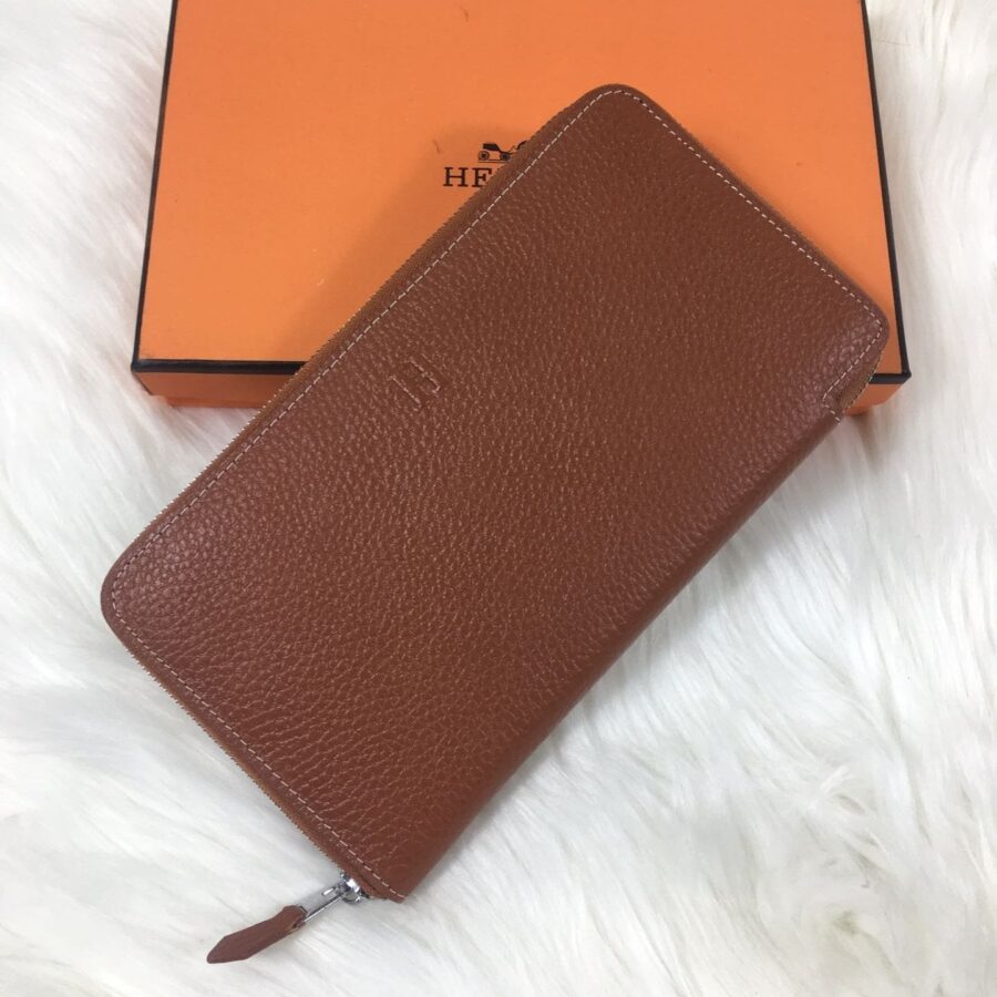 HM SILK'IN CLASSIC WALLET 20 RUSSET GRAINED CALFSKIN | Studio Nafay