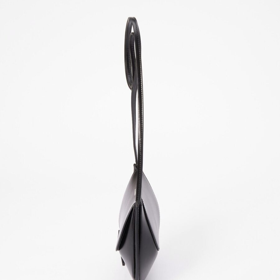 Jil Sander Half Moon Crossbody Bag - Black Leather | Studio Nafay