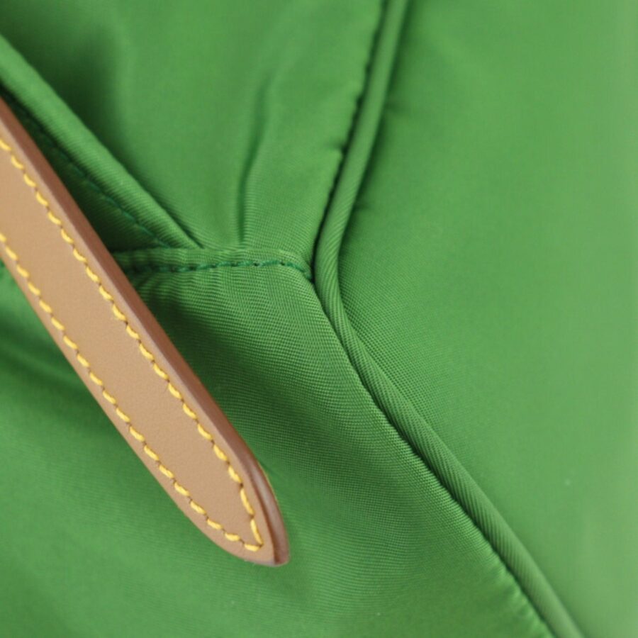 Nylon Leather Backpack in Shades of Brown and Green | Studio Nafay