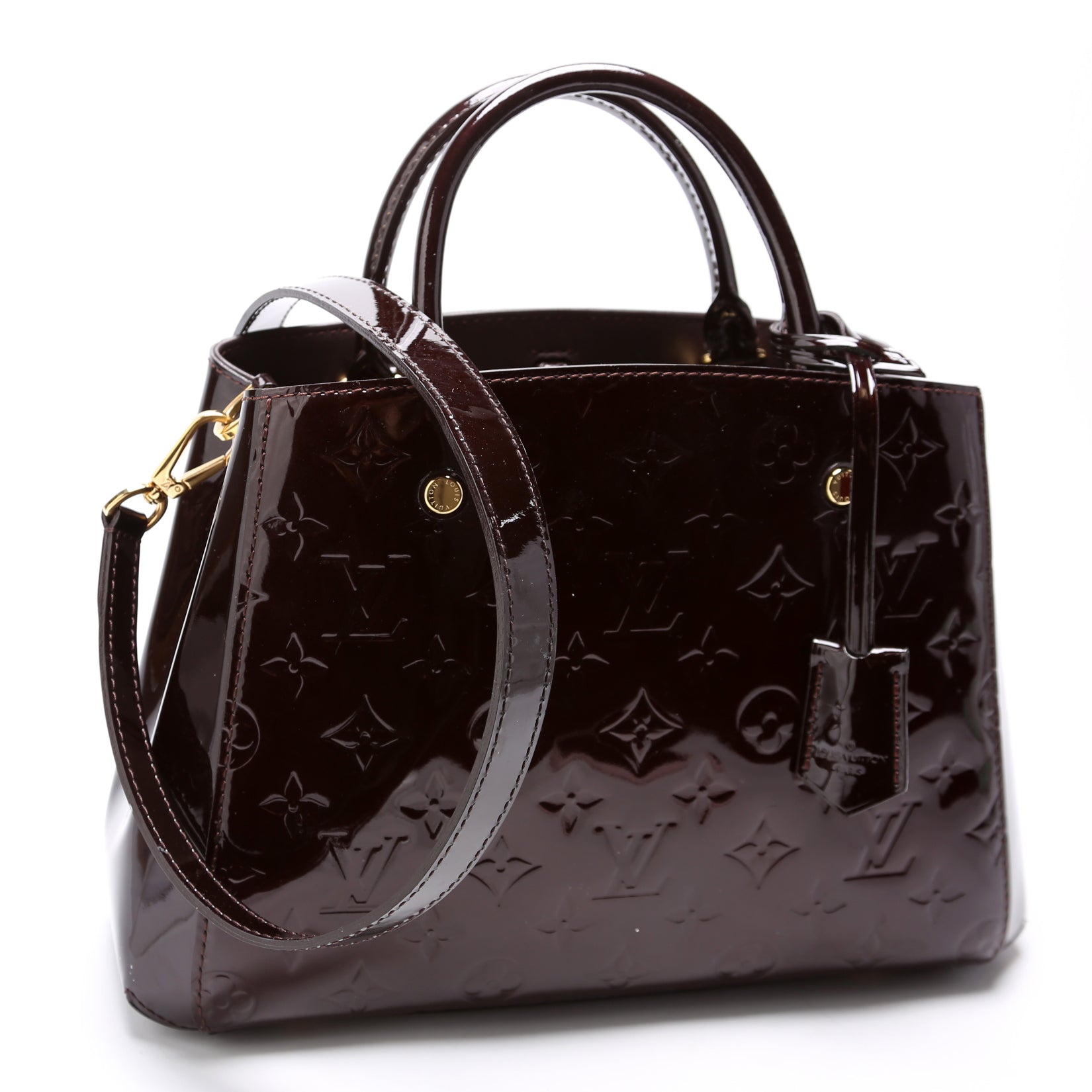 Louis Vuitton Montaigne BB Vernis Burgundy
