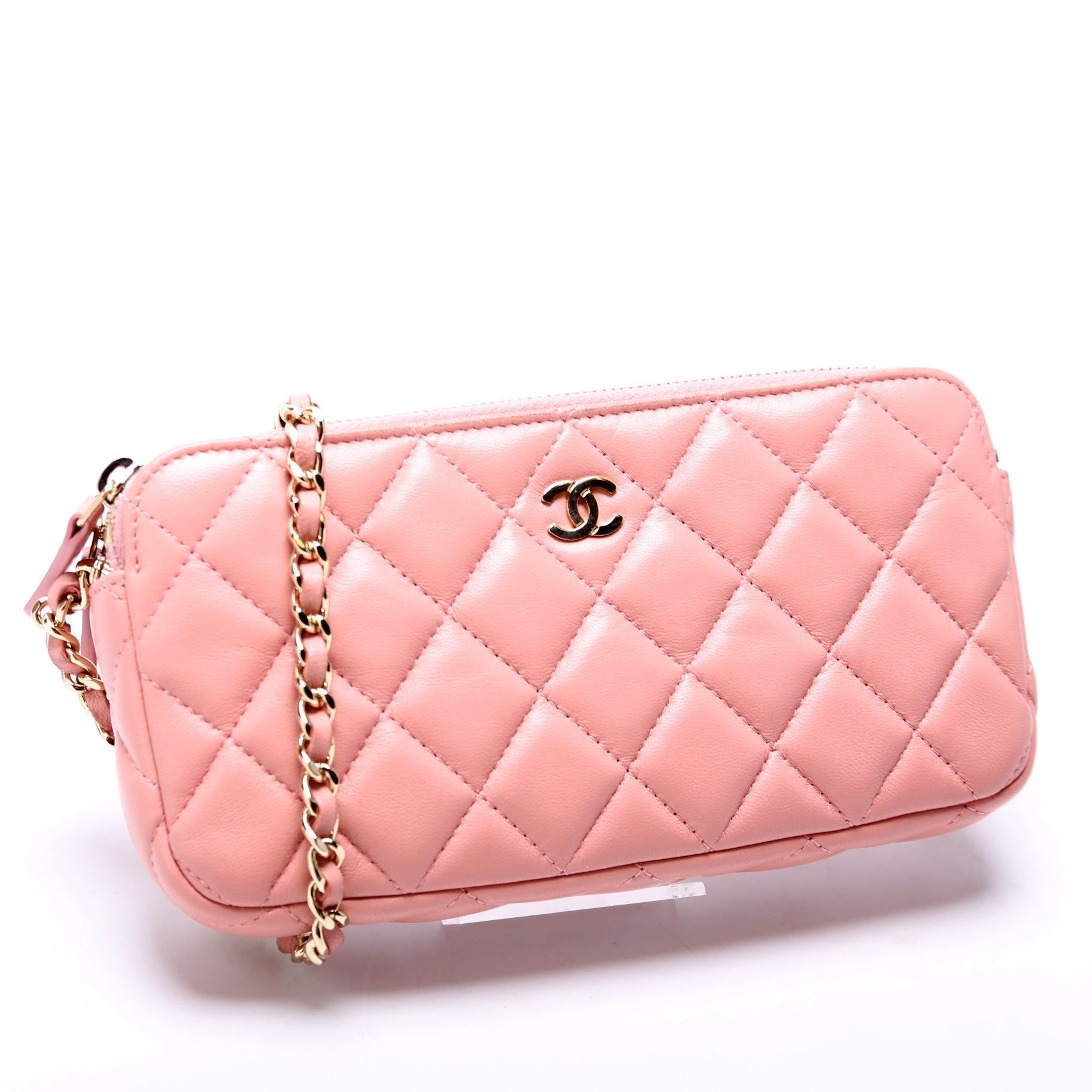 Chanel WOC Leather Pink Crossbody Bag Style 2