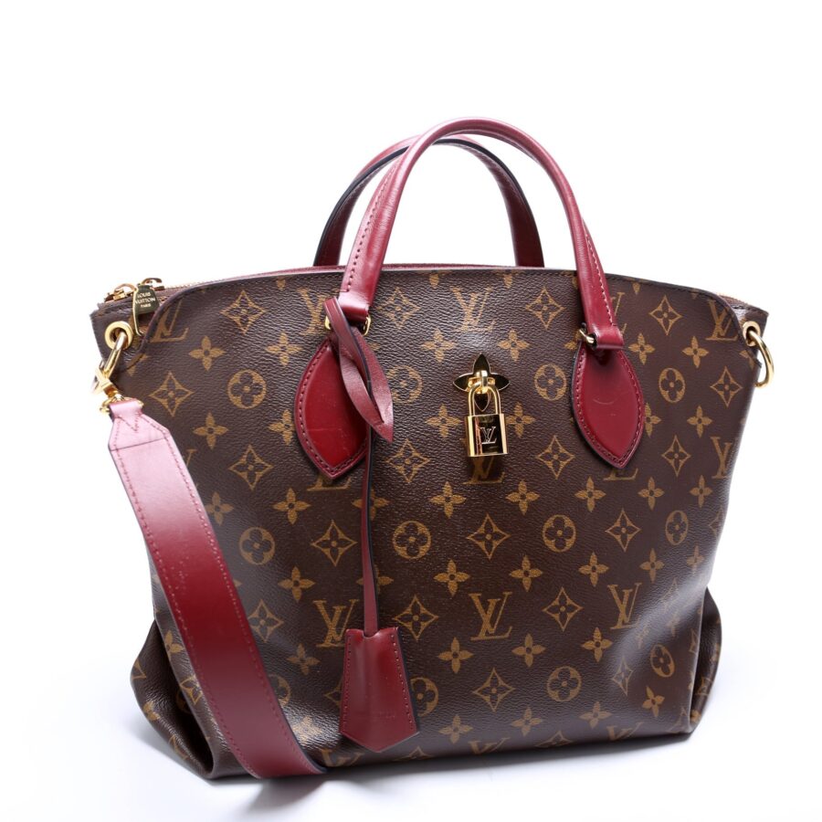 Flower Zipped Tote MM Monogram Berry | Studio Nafay