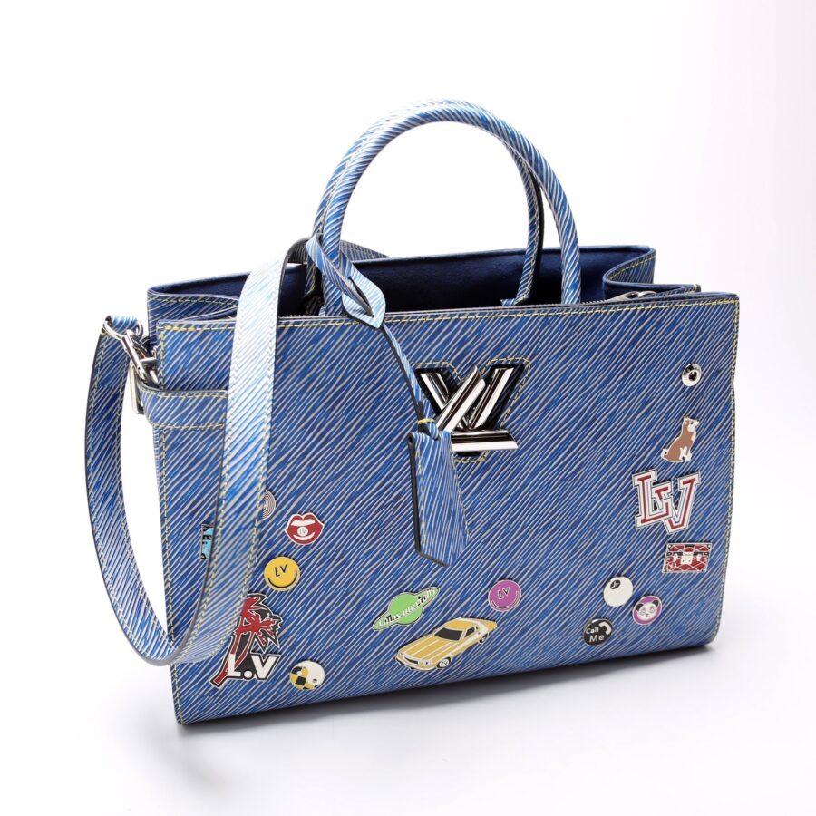 Twist Tote Pins Epi Blue | Studio Nafay