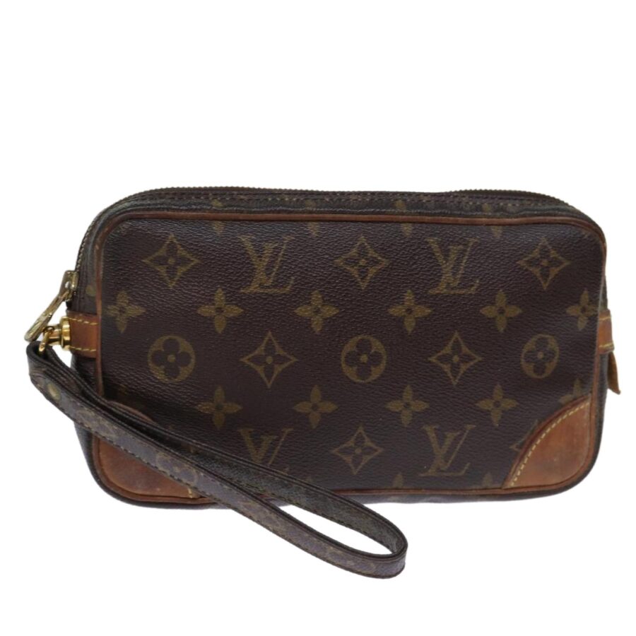 Monogram Canvas Clutch Bag with Dragonne Strap - LV | Studio Nafay