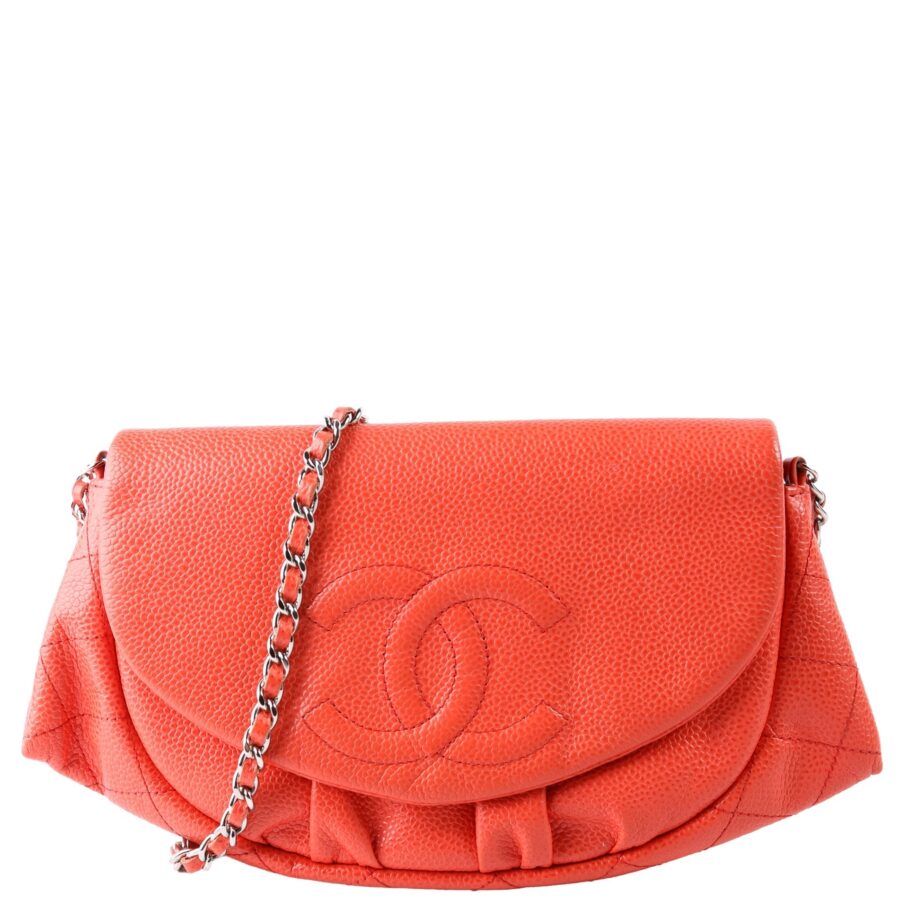 Chanel WOC Half Moon Caviar Orange | Studio Nafay