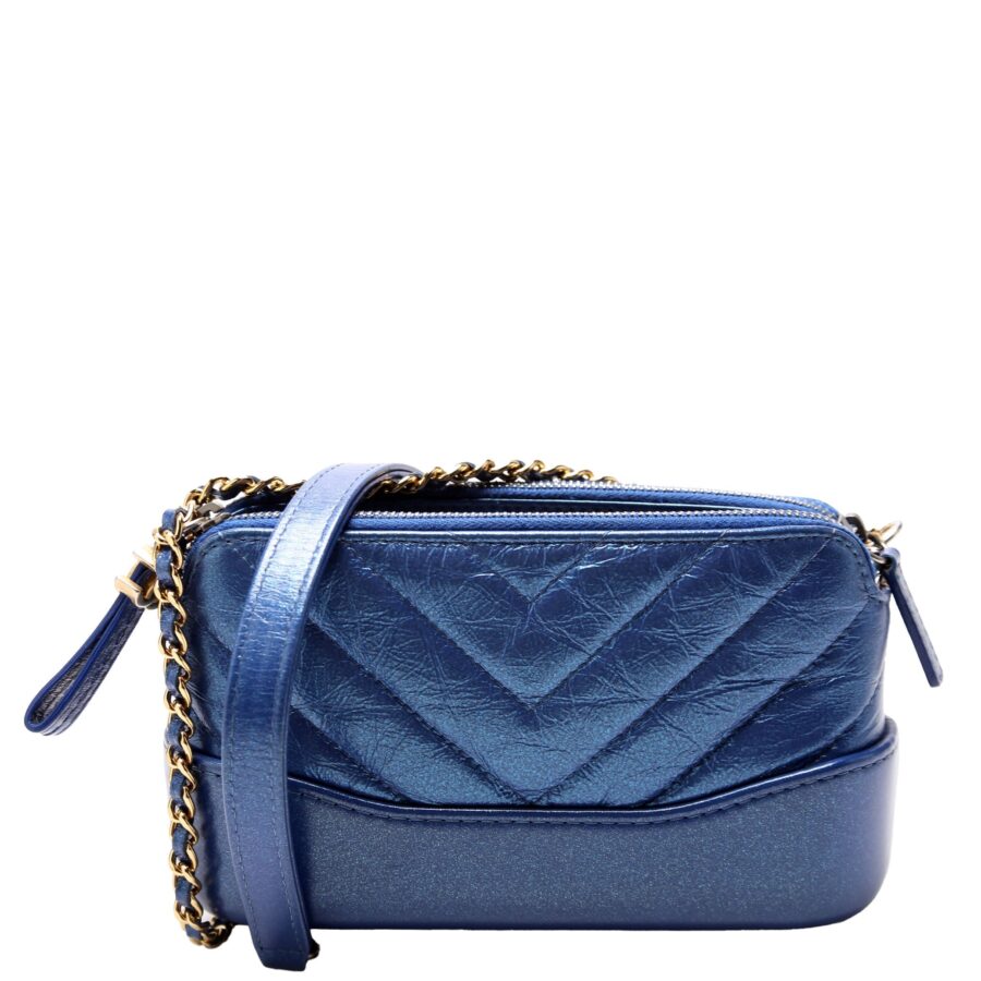 Chanel Gabrielle Double Zip Woc 28M Blue | Studio Nafay