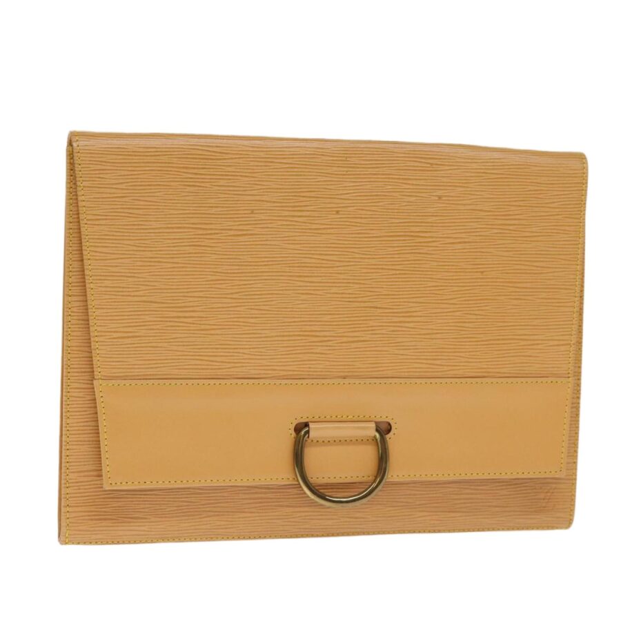 LOUIS VUITTON Pochette Epi Leather Clutch Beige | Studio Nafay