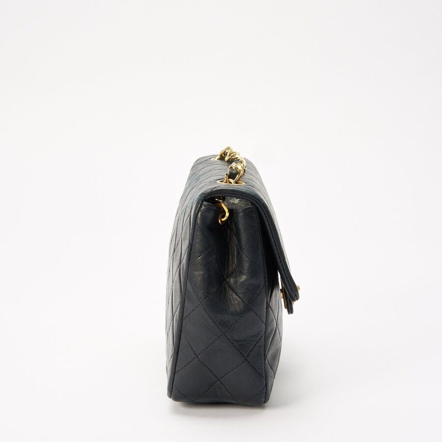 Chanel Classic Flap Small Square Bag - Navy | Studio Nafay