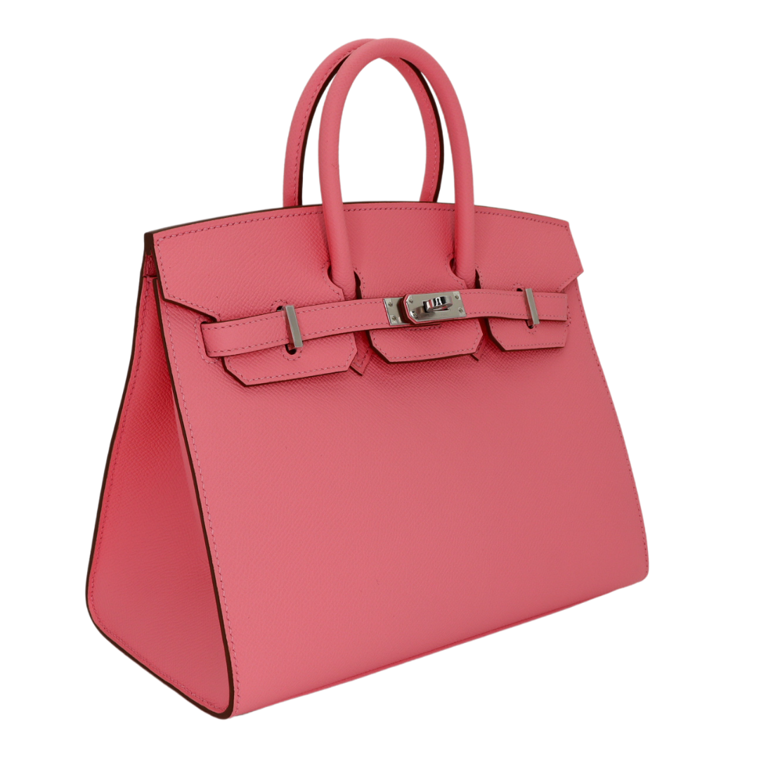 Hermes25cm Birkin Sellier Rose Confetti Epsom Leather Palladium Hardware