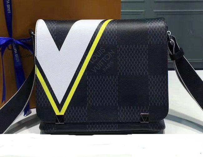 Louis Vuitton District PM Messenger Bag Damier Cobalt Canvas Yellow | Studio Nafay