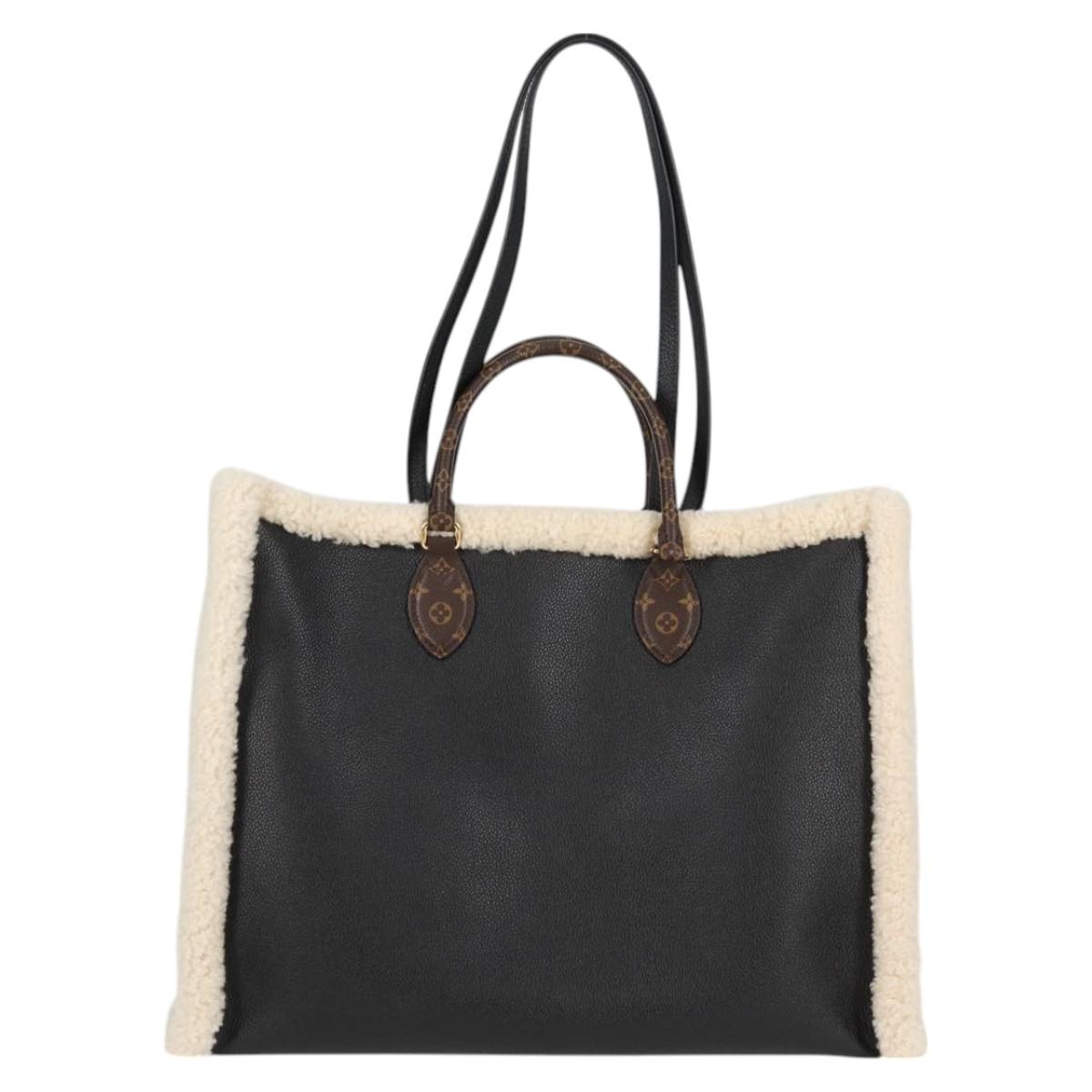 Louis Vuitton On The Go Black Canvas Tote Bag ( )