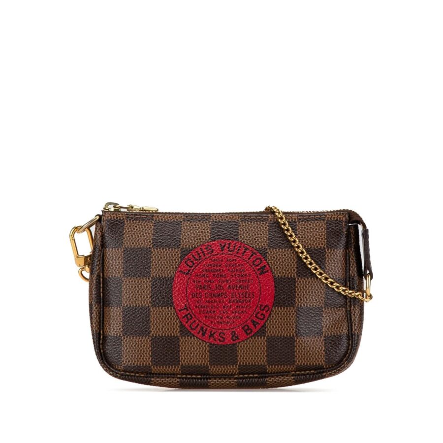 LV Pochette Accessoires Damier Ebene Canvas Crossbody Bag | Studio Nafay