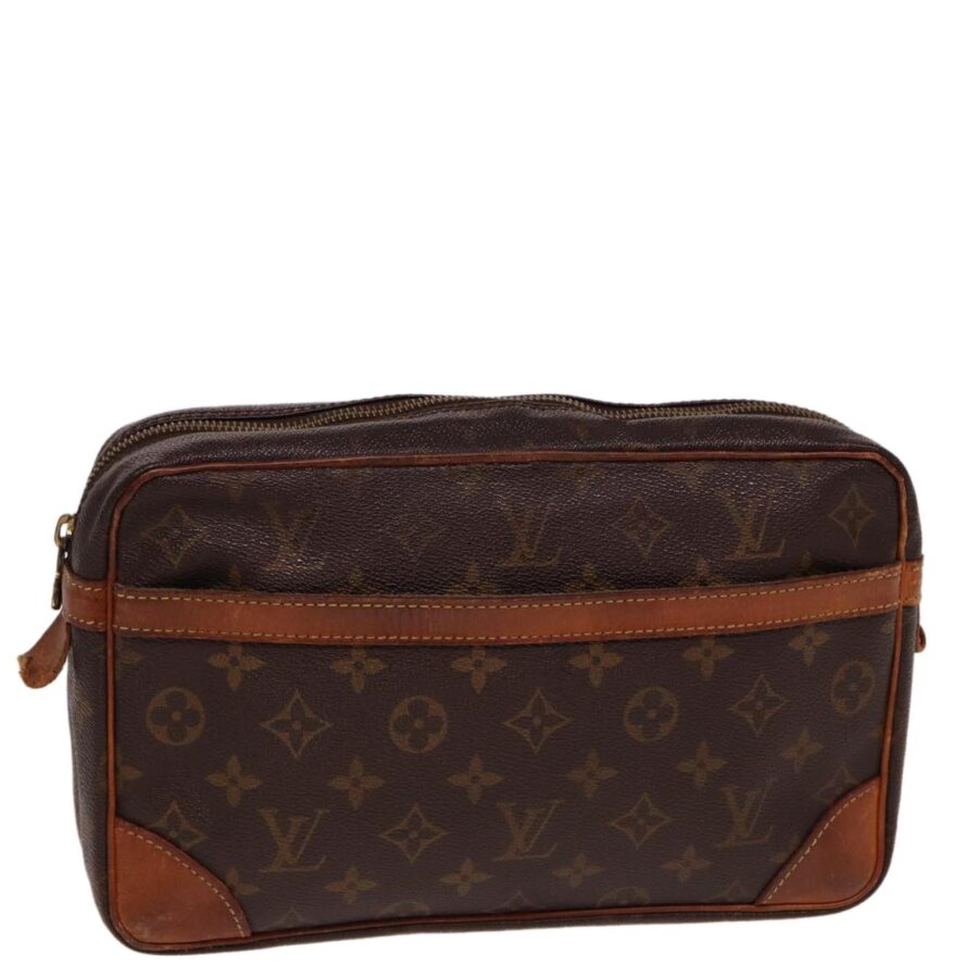 Monogram Canvas Compiegne Clutch Bag | Studio Nafay