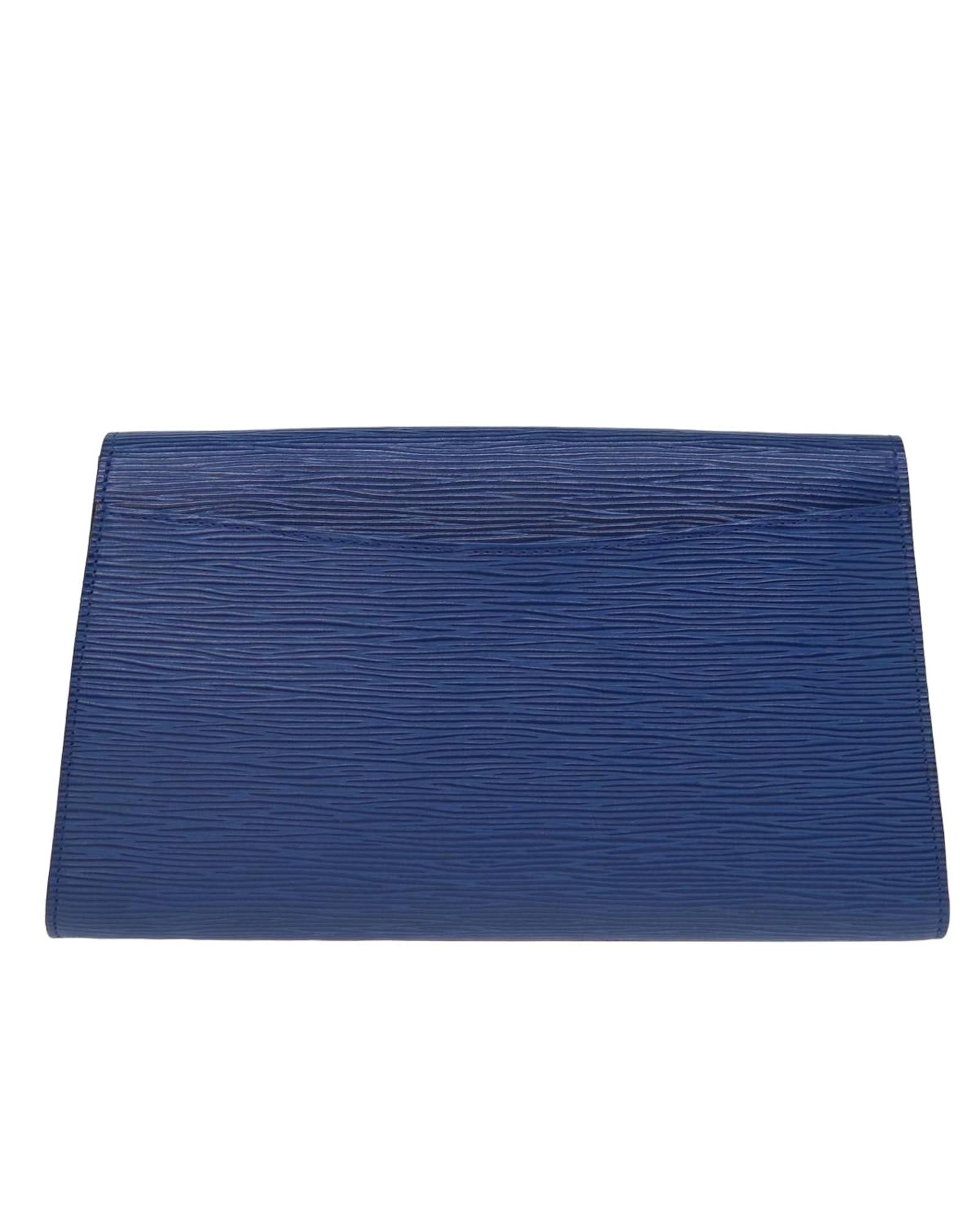 Epi Leather Art Deco Clutch Bag