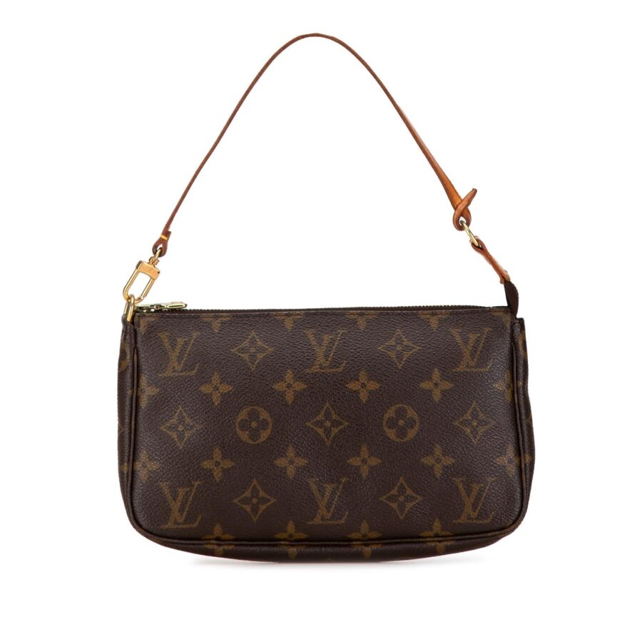 Monogram Canvas Zip-Top Clutch | Studio Nafay