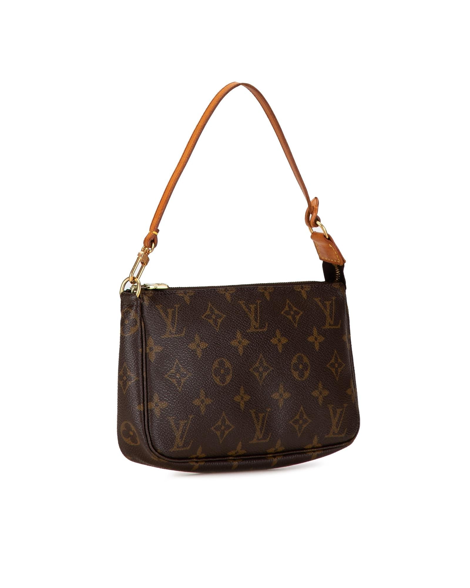 Monogram Canvas Zip-Top Clutch