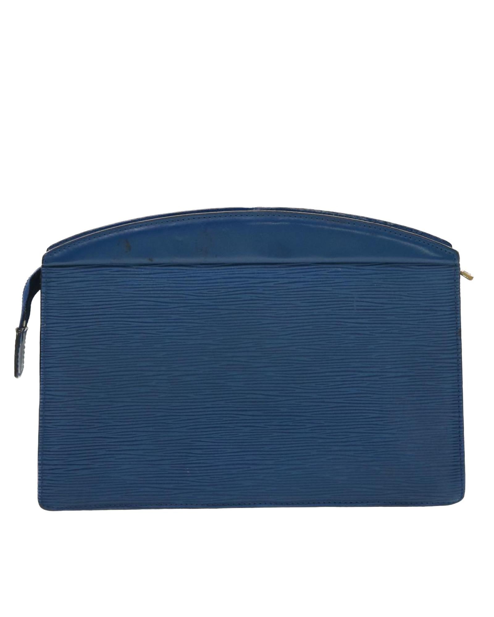 Epi Trousse Crete Clutch Bag – Blue – Long Wallet